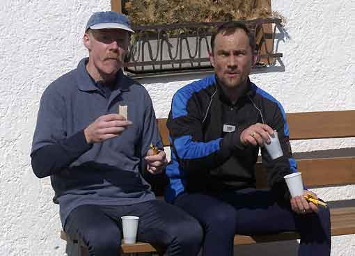 kleine Verschnaufpause beim Schwarzwald-Erlebnislauf