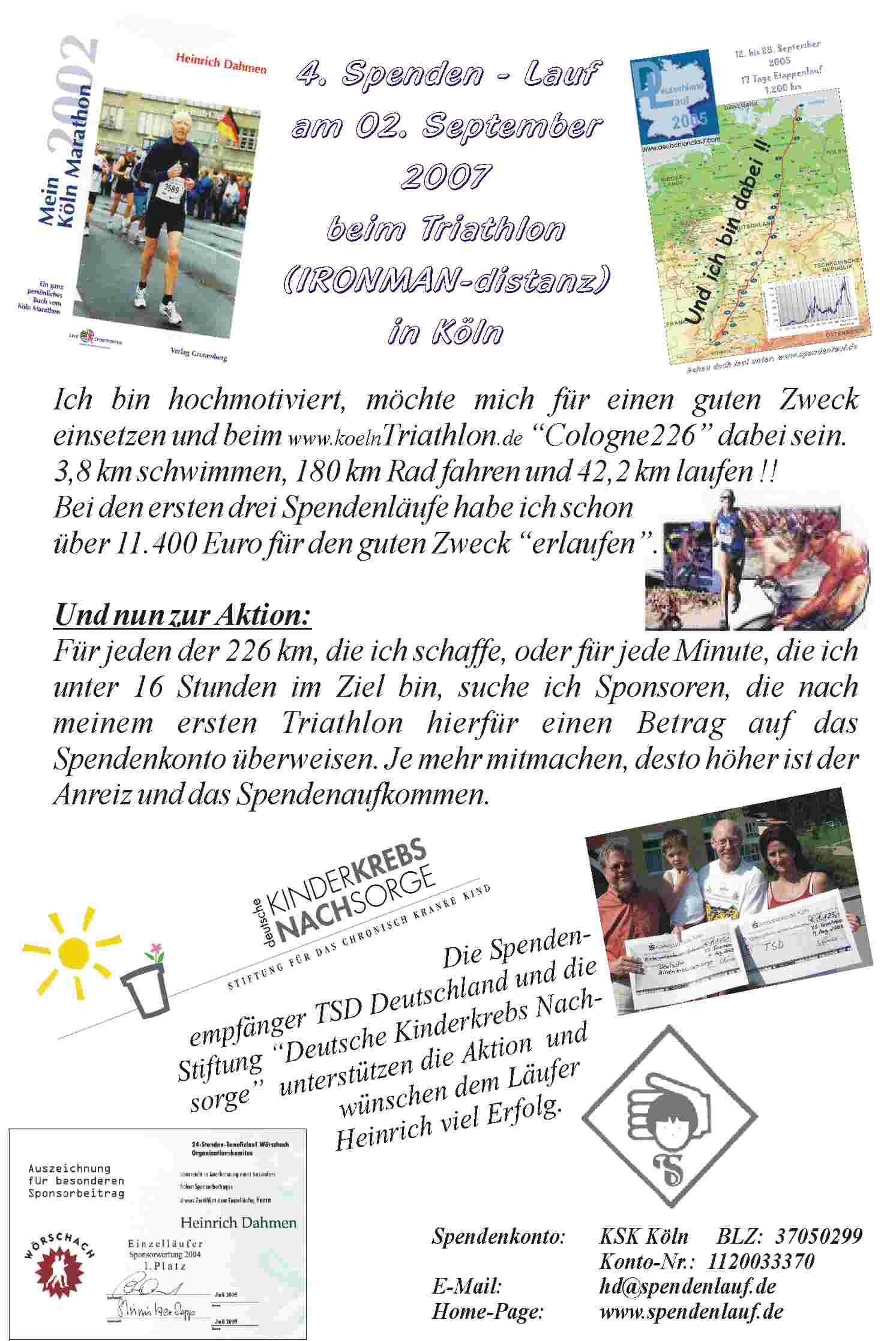 Spendenaufruf 2007
