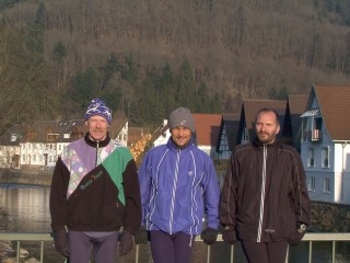 Die drei Ultral&auml;ufer: Frank, Kalla und ich