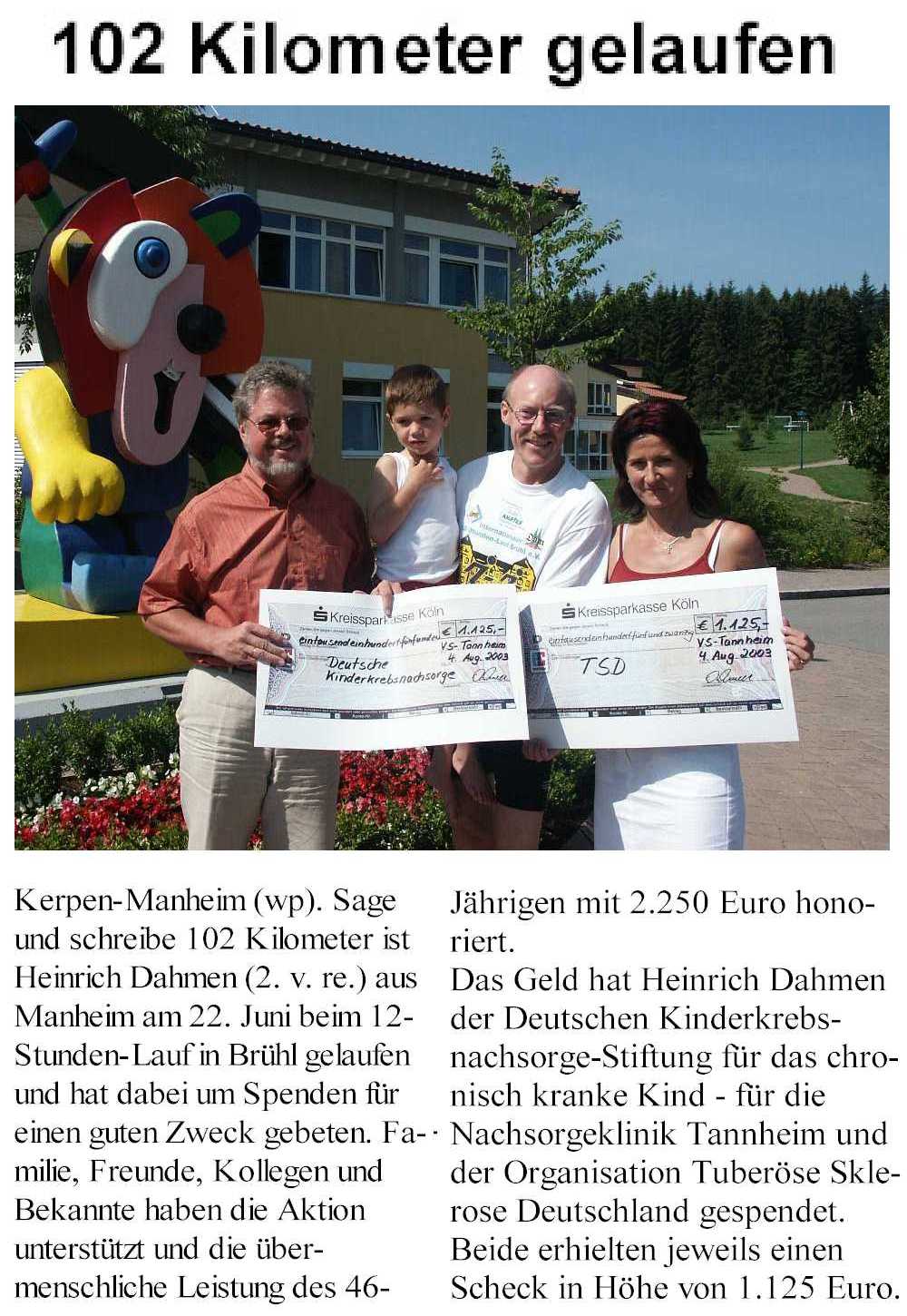 Zeitungsartikel-Kerpener Werbepost